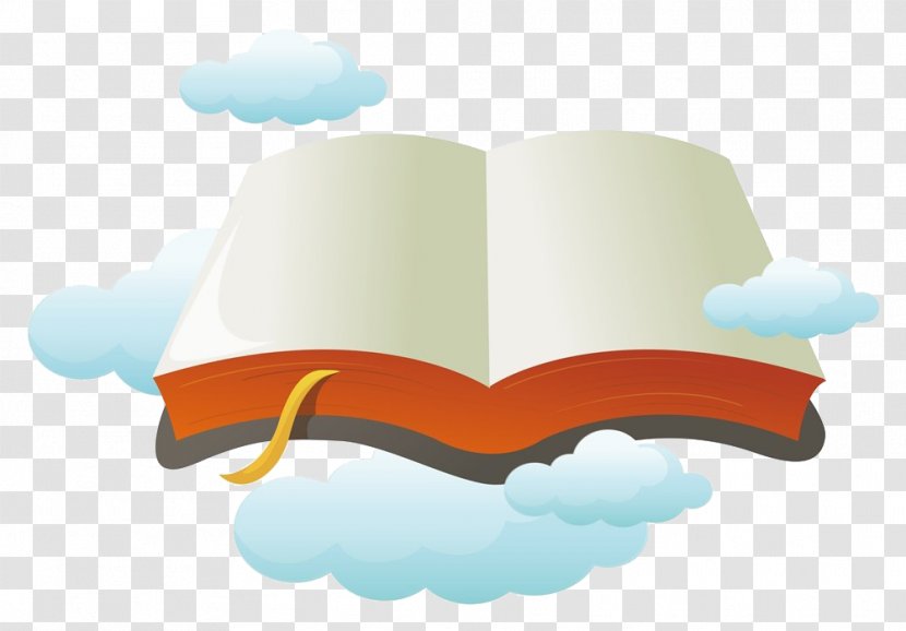 Bible Child Gospel Illustration - Boy - Clouds On The Book Transparent PNG
