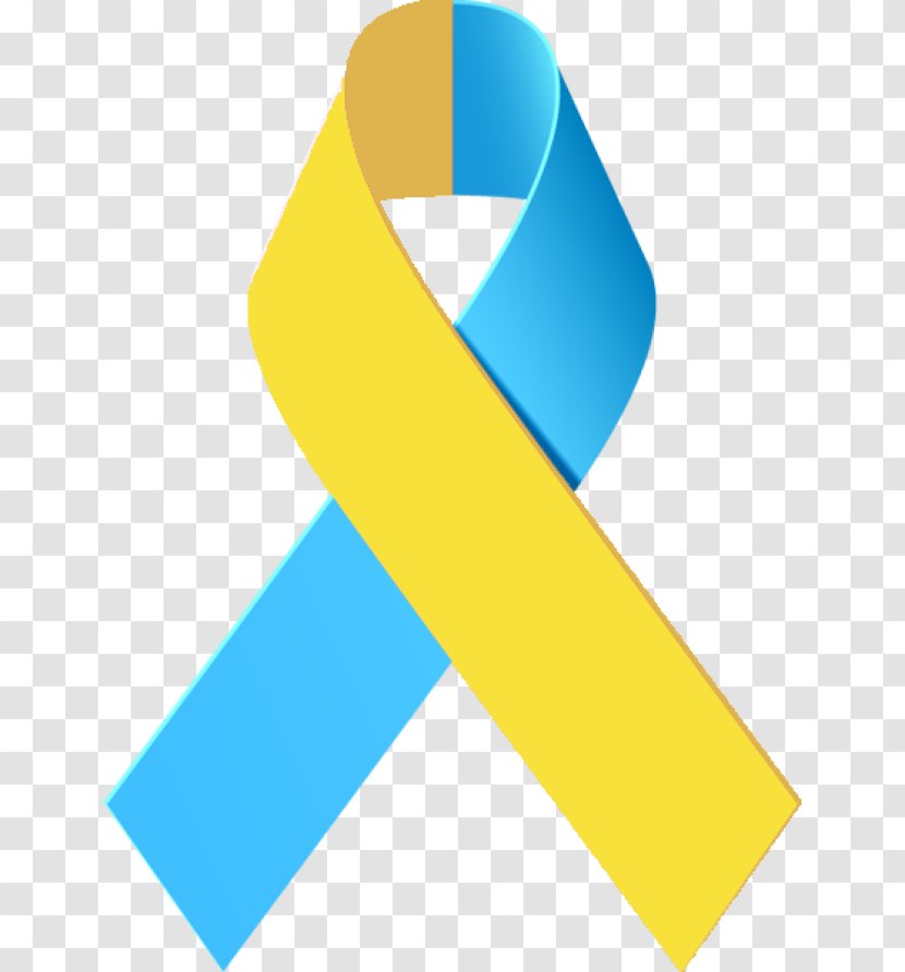 Awareness Ribbon Down Syndrome Clip Art - Blue Transparent PNG
