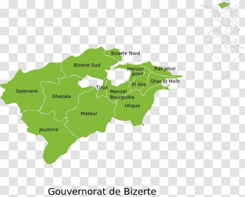 Bizerte Governorates Of Tunisia Ben Arous Governorate Ghar Al Milh Jendouba - Tunisie Transparent PNG