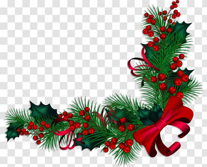 Christmas Decoration Ornament Clip Art - Leaf - Border Transparent PNG