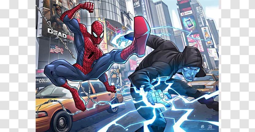 Spider-Man Electro Fan Art DeviantArt - Amazing Spiderman 2 - Game Vs Transparent PNG