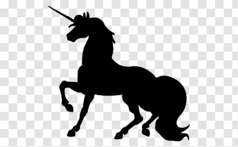Silhouette Unicorn Drawing Clip Art - Horse Like Mammal Transparent PNG