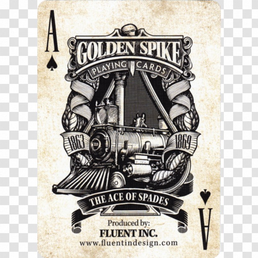 Golden Spike Playing Card Ace Of Spades Joker Transparent PNG