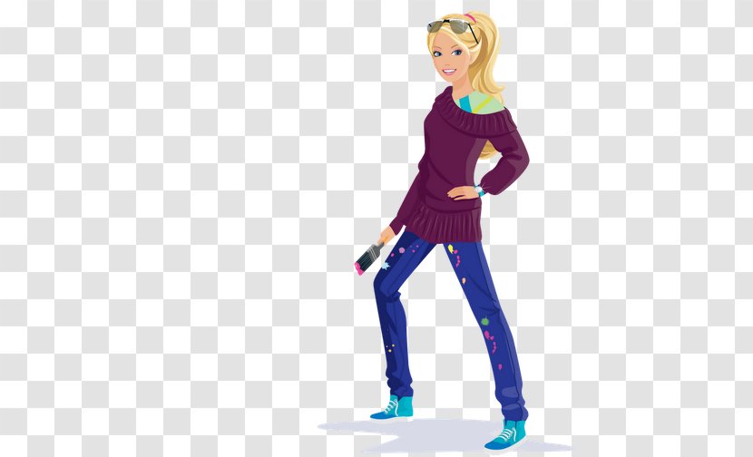 Barbie Drawing Doll Paper Animation - Cartoon Transparent PNG