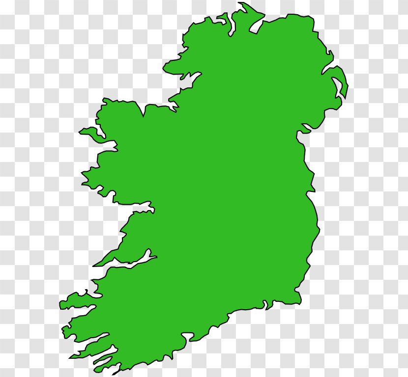 Republic Of Ireland Blank Map Vector Graphics Royalty-free - Outline The Transparent PNG
