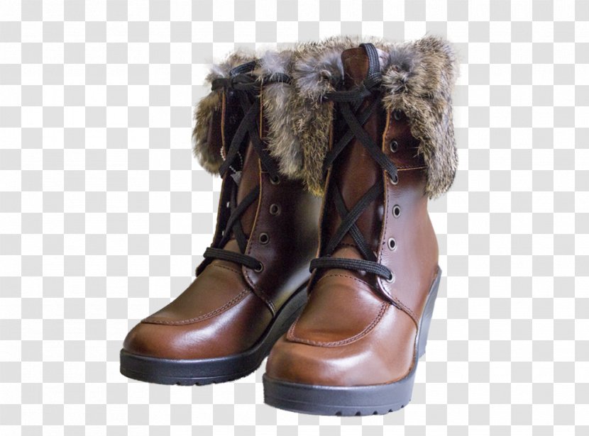 Snow Boot Shoe - Fur Transparent PNG