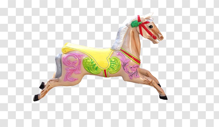 Carousel Pony Mustang Mane Amusement Park - Wedding - Horse Transparent PNG