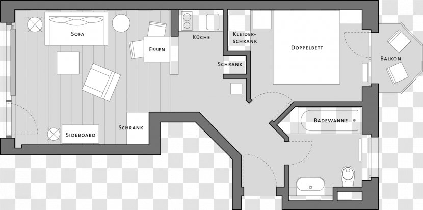 Haus Am Meer Apartment Hotel Floor Plan - Yarncliffe Apartments Ab Transparent PNG