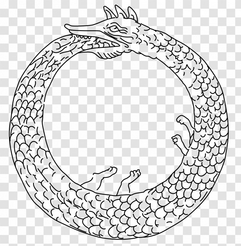 Ouroboros Wikipedia - Area - Snake Tattoo Transparent PNG