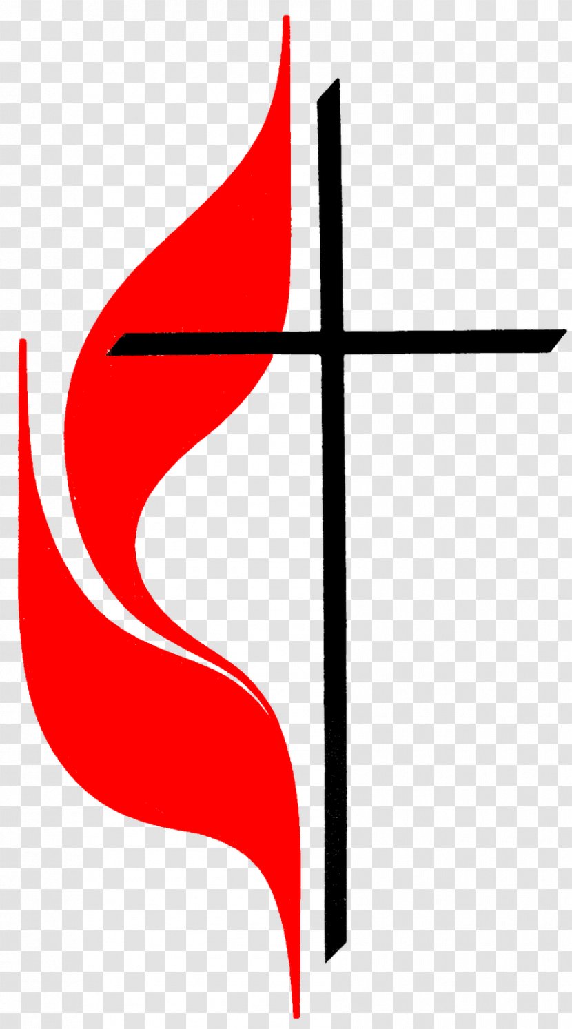 Darlington United Methodist Church Cross And Flame Harris Hill Colby - Sea Bright Transparent PNG