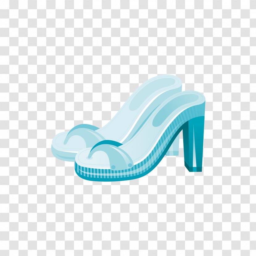 Sandal High-heeled Footwear Shoe Clog - Highheeled - Blue High Heels Transparent PNG