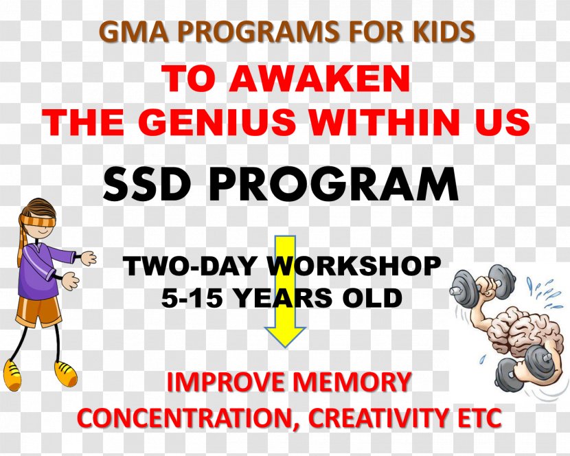 Genius Mind Academy Midbrain Activation Training Centre (Program Your Org.) Center Unique Concept Human Behavior - Toddler Transparent PNG