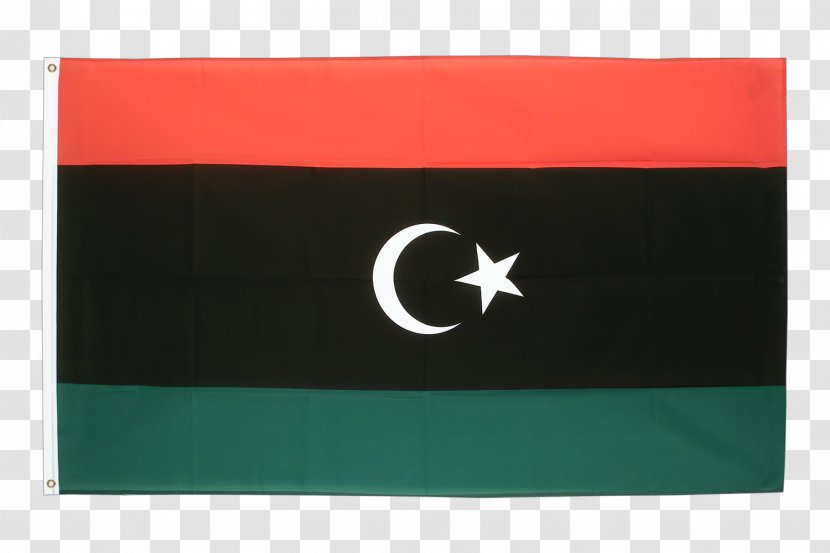 Kingdom Of Libya Flag Anti-Gaddafi Forces - Fahne Transparent PNG