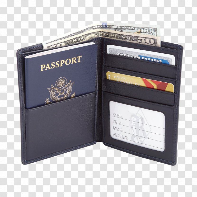 Wallet Radio-frequency Identification Leather Passport - Radiofrequency - Genuine Transparent PNG