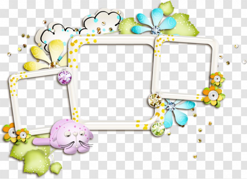 Floral Design Picture Frames Body Jewellery Clip Art - Flower Transparent PNG