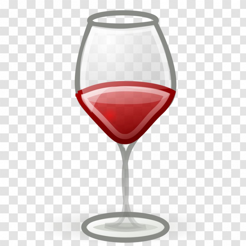 Red Wine Champagne Glass Bottle - Cup Transparent PNG