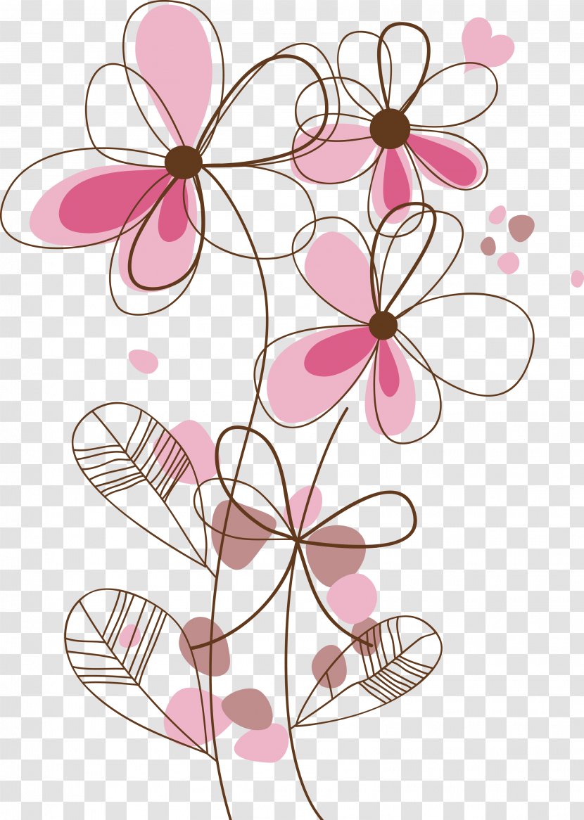 Royalty-free Adobe Illustrator Flower - Art - Flowers Line Transparent PNG