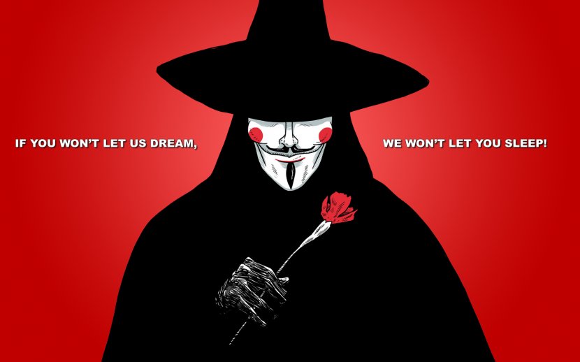 V For Vendetta IPhone Desktop Wallpaper Quotation - Mobile Phones - Anonymous Mask Transparent PNG