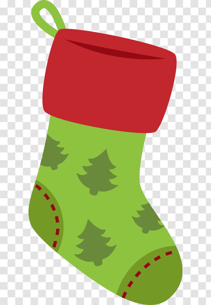 Santa Claus Christmas Stockings Clip Art - Stocking Transparent PNG