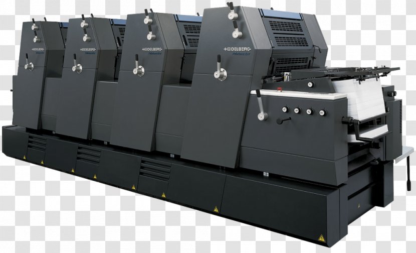 Offset Printing Press Machine Paper - Color - Printer Transparent PNG