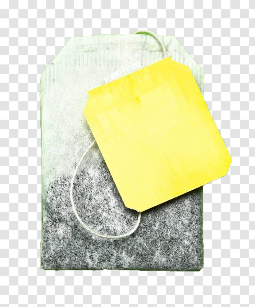 Material Yellow Rectangle - Tea Bag Transparent PNG