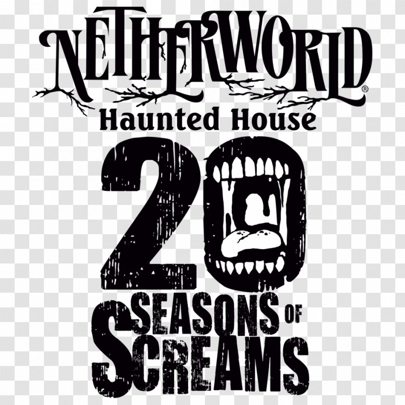Netherworld Haunted House Attraction Atlanta Logo Halloween - Brand Transparent PNG