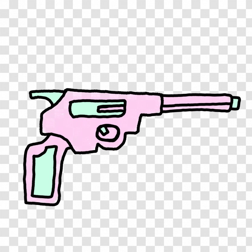Drawing Firearm Pastel Clip Art - Handgun - Guns Transparent PNG
