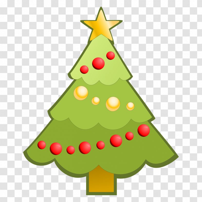 Christmas Tree Day Clip Art Image - Conifer - Small Transparent PNG