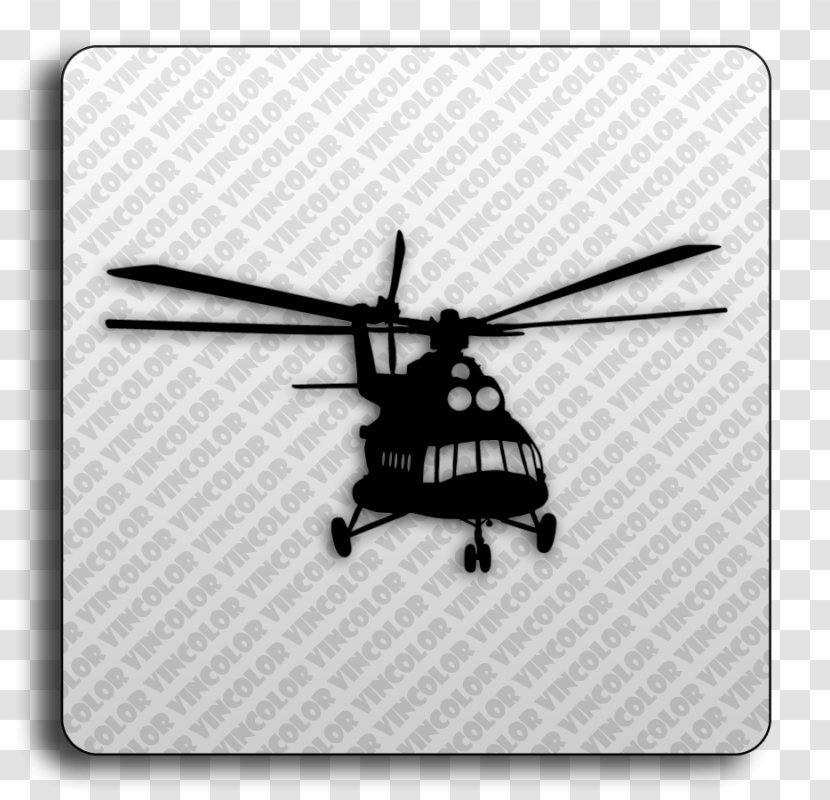 Helicopter Rotor Propeller Wing Technology - Black And White Transparent PNG