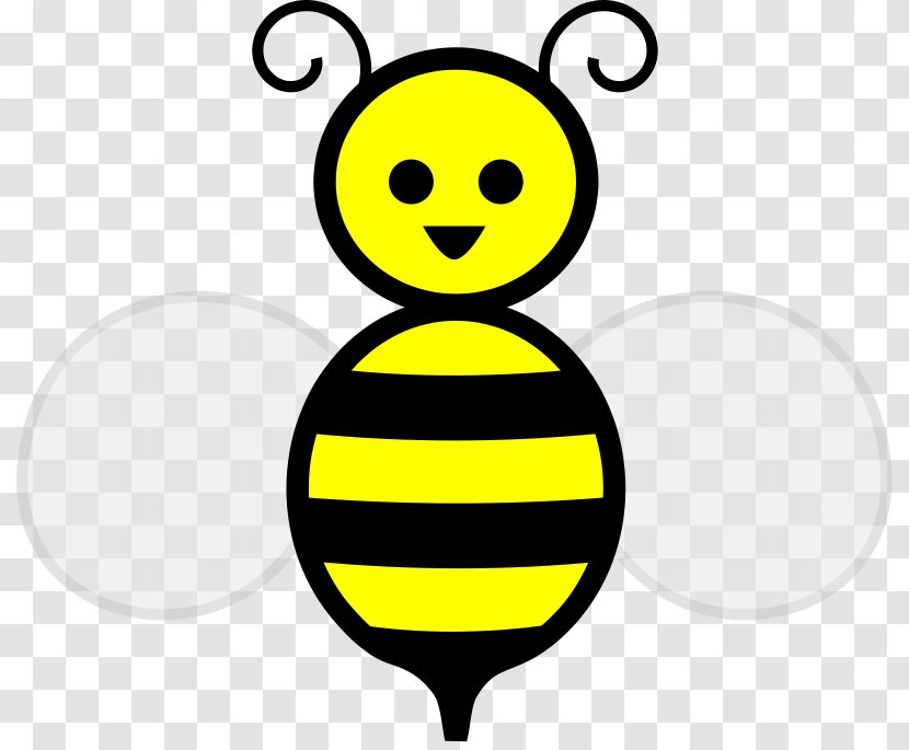 Honey Bee Clip Art - Smile - Bees Images Transparent PNG