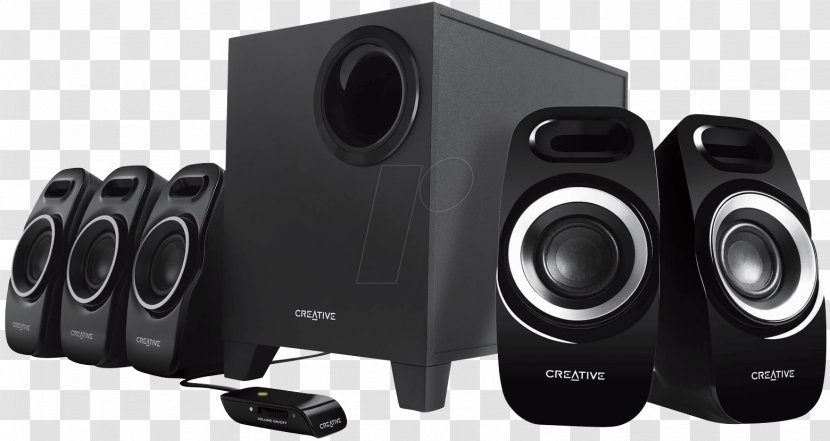 5.1 Surround Sound Loudspeaker Computer Speakers Audio - Home Theater System Transparent PNG