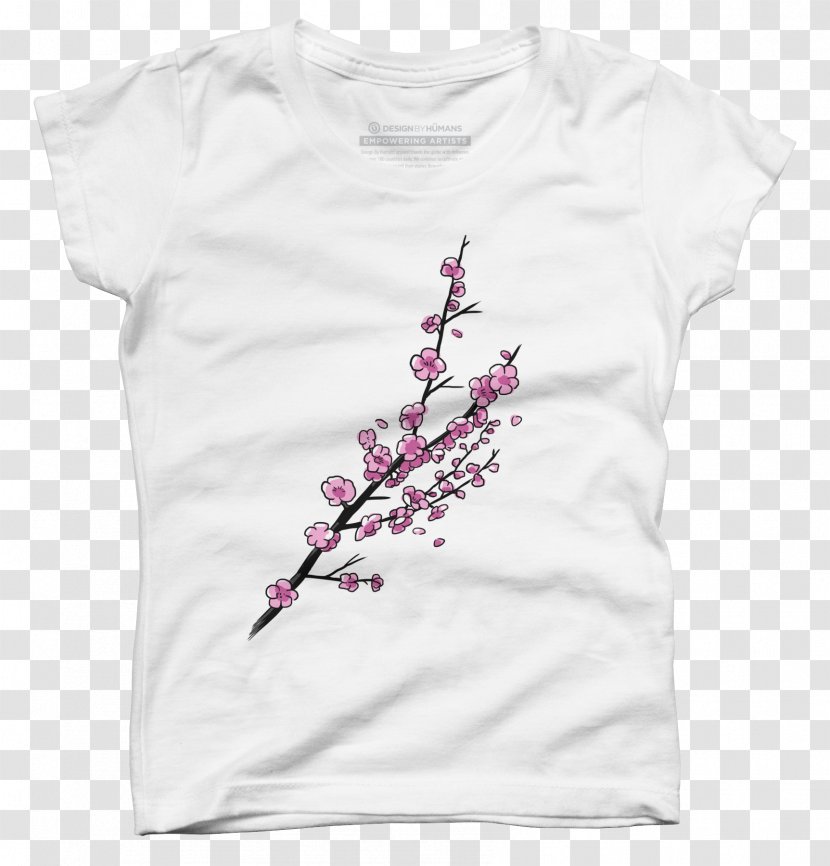 T-shirt Clothing Cherry Blossom - Net D - Maneki Neko Transparent PNG
