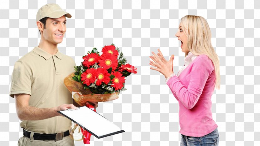 Stock Photography Flower Bouquet Delivery Gift - Shoulder Transparent PNG
