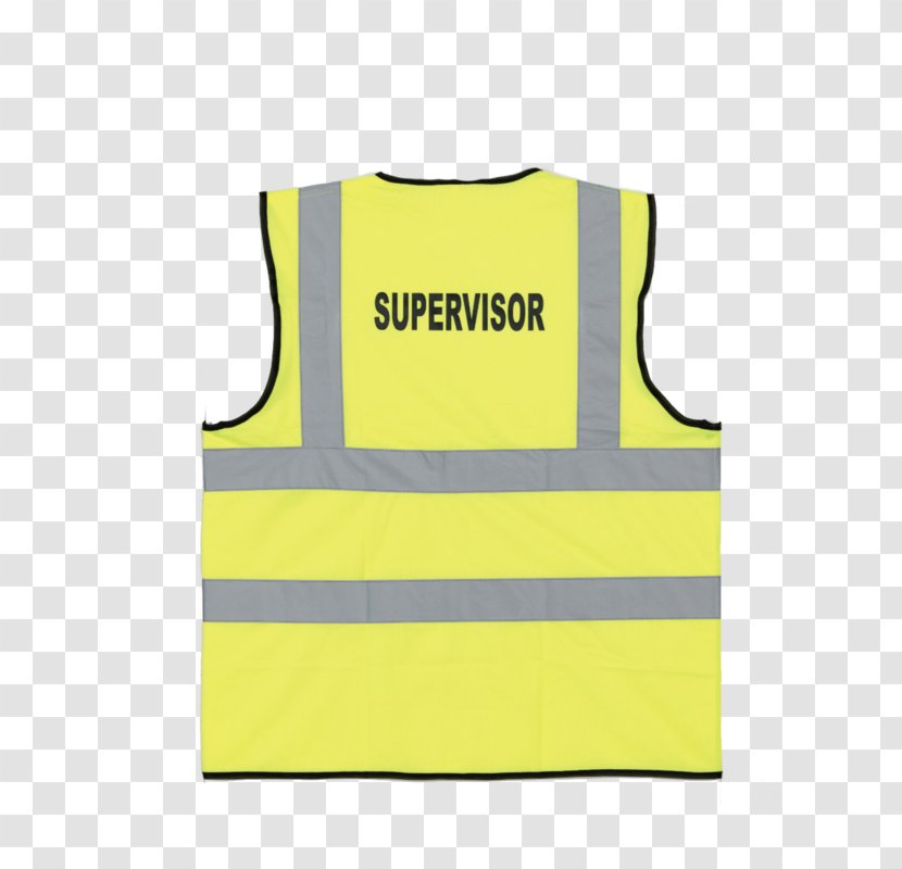 T-shirt High-visibility Clothing Gilets Waistcoat Pocket - Yellow - Vis With Green Back Transparent PNG