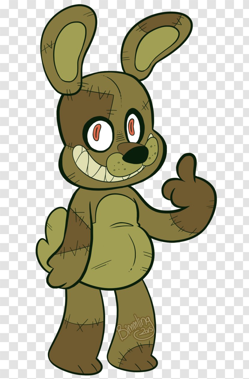 Five Nights At Freddy's 4 Rabbit Drawing Illustration Image - Rabits And Hares Transparent PNG