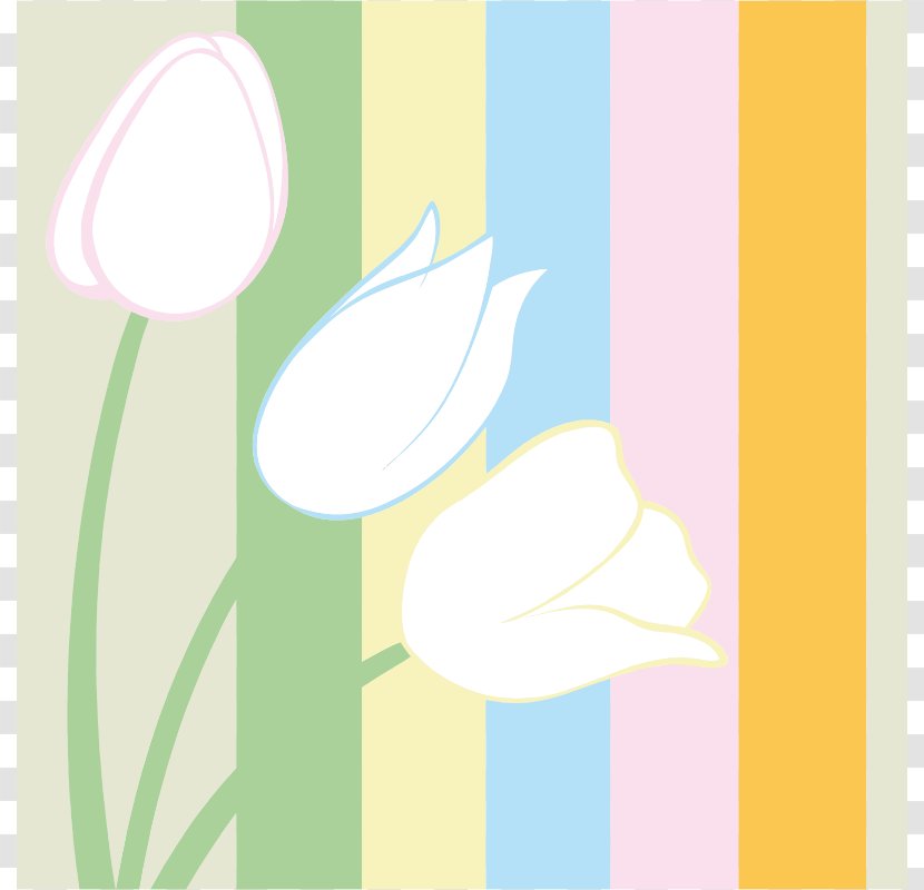 Pastel Flower Color Tulip Clip Art - Plant - Whirlpool Cliparts Transparent PNG