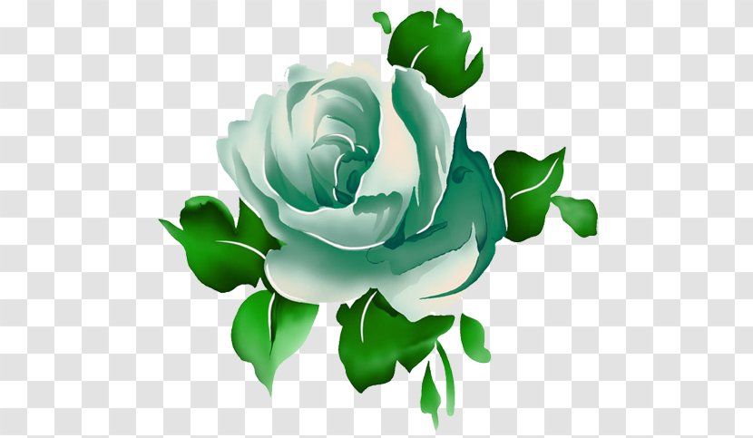 Smart Card Rose Flower Color - Green Transparent PNG