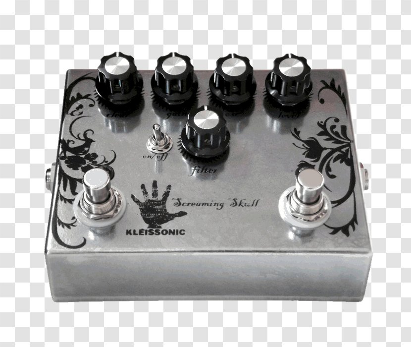 Distortion Fuzzbox Effects Processors & Pedals Catalinbread Octapussy Fuzz Face - Swedish Krona - Screaming Skull Transparent PNG