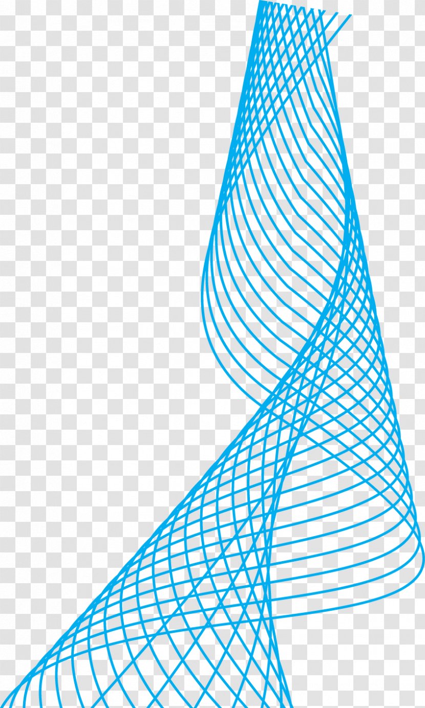 Line Spiral Euclidean Vector - Blue Lines Material Transparent PNG