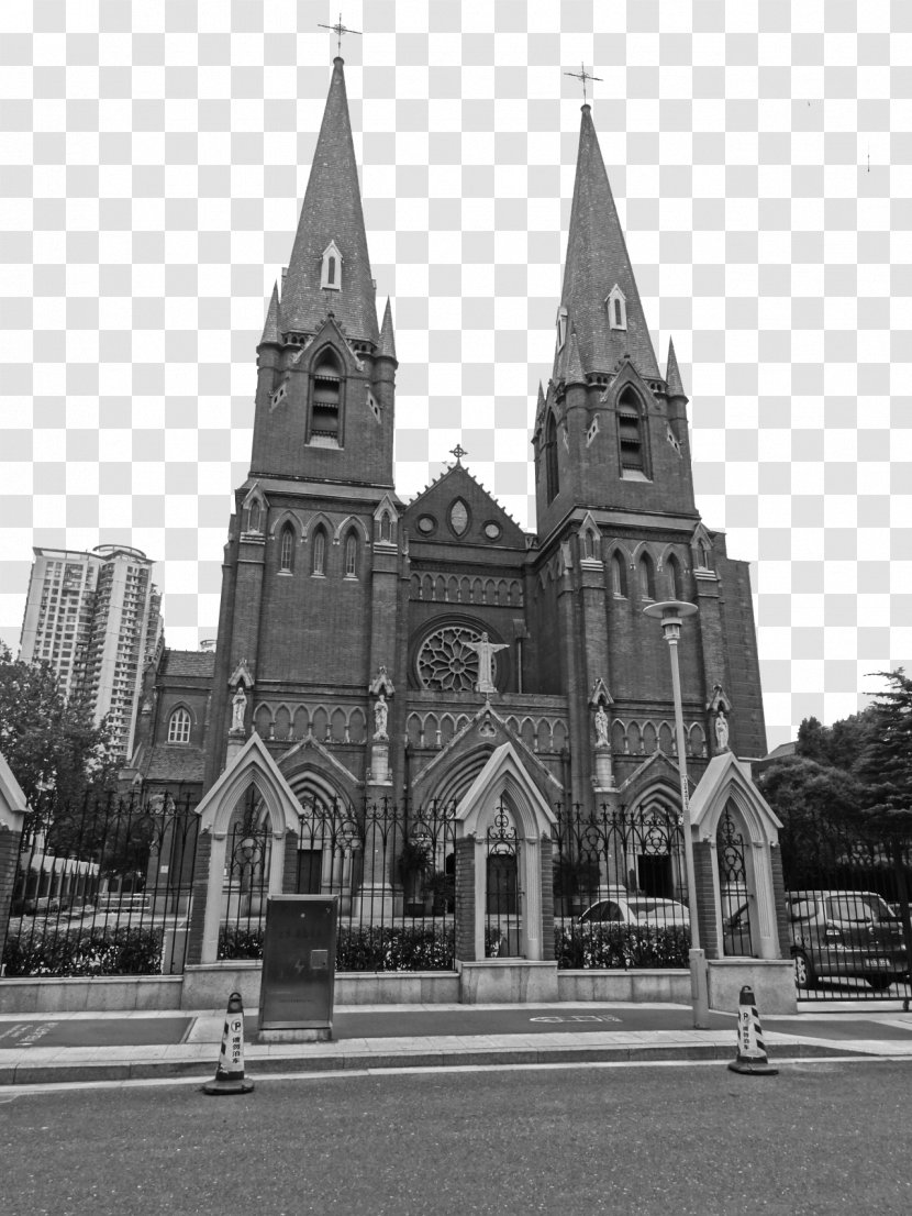 Saint Ignatius Cathedral, Shanghai St. Andrews Roman Catholic Church Building - Cathedral Transparent PNG