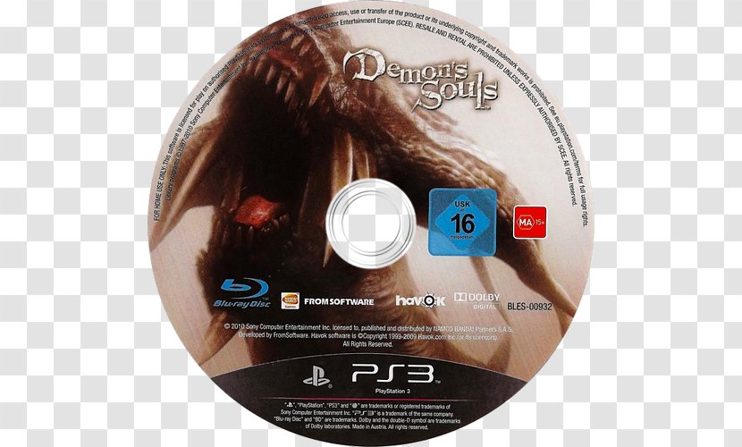 Demon's Souls PlayStation 3 Compact Disc Video Game Atlus - Playstation Transparent PNG
