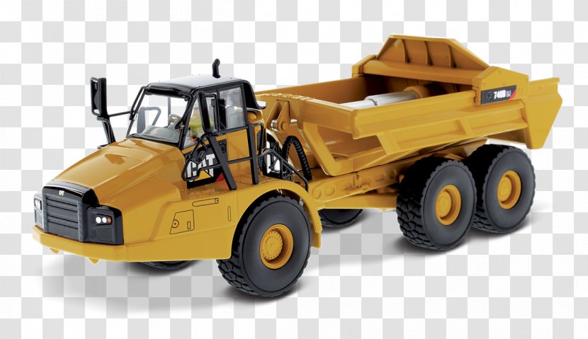 Caterpillar Inc. Articulated Hauler Vehicle Die-cast Toy Dump Truck Transparent PNG