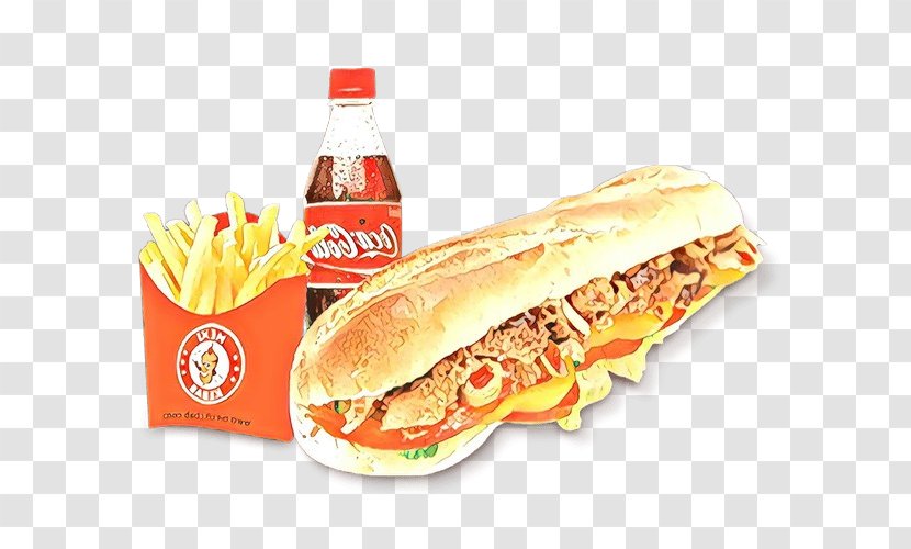 Junk Food Cartoon - Submarine Sandwich - Doner Kebab Whopper Transparent PNG