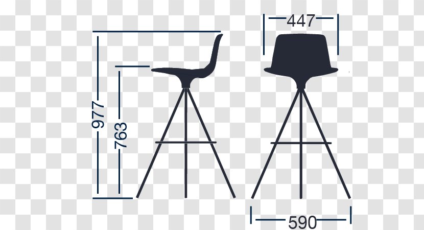 Bar Stool Table Chair Seat - Top View Transparent PNG