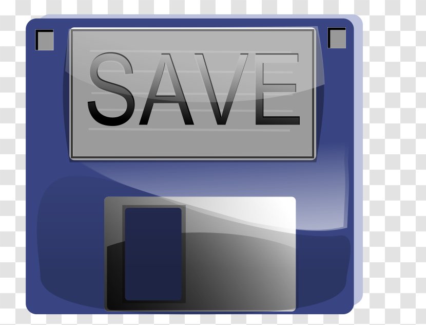 Floppy Disk Storage Button Clip Art - Text Transparent PNG