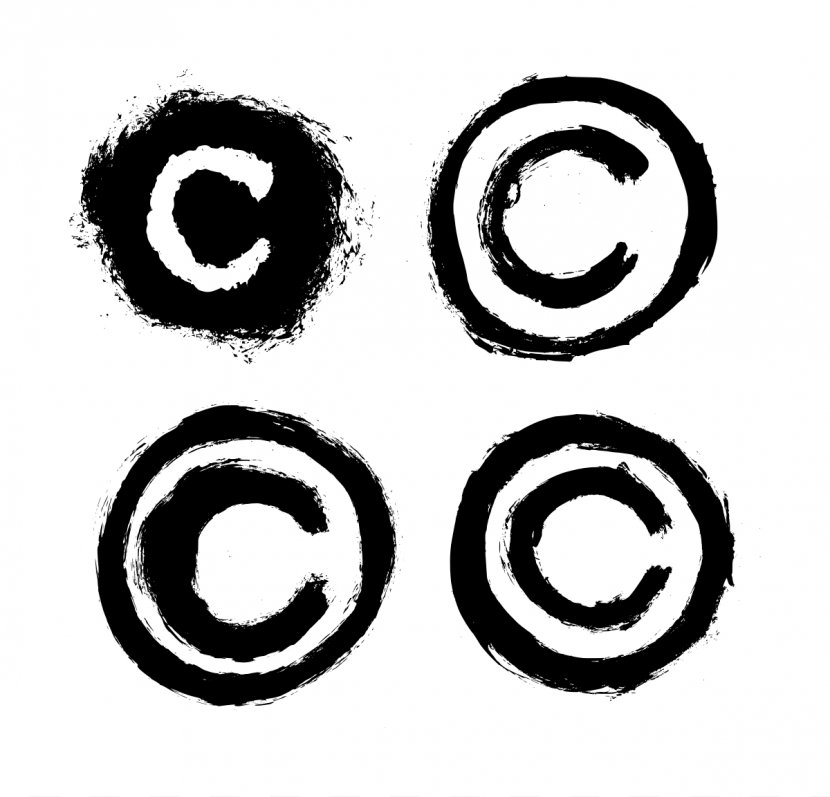 Copyright Symbol - Grunge Transparent PNG