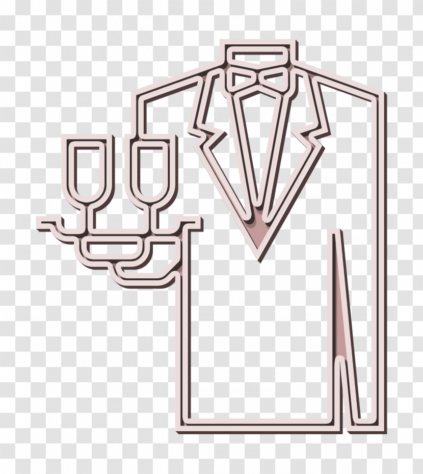 Room Service Icon Waiter Icon Hotel Services Icon Transparent PNG