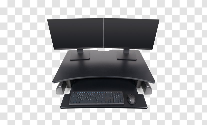 Sit-stand Desk Innovation Computer Keyboard Monitors - Limited Liability Company - Writing Top View Transparent PNG