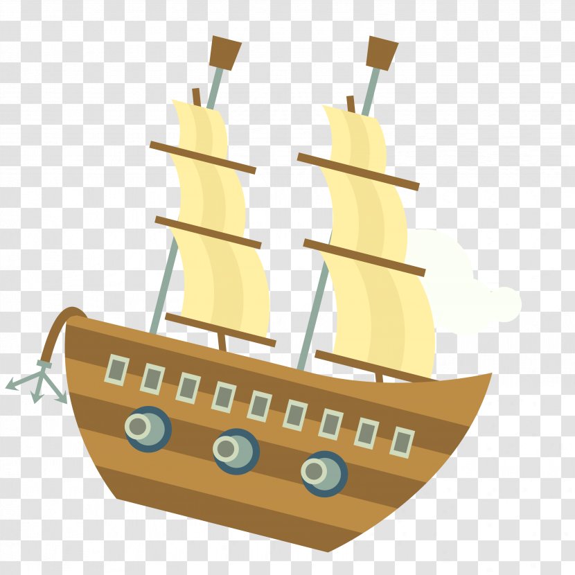 Ship Caravel Watercraft - Sailing - Pirate Material Transparent PNG