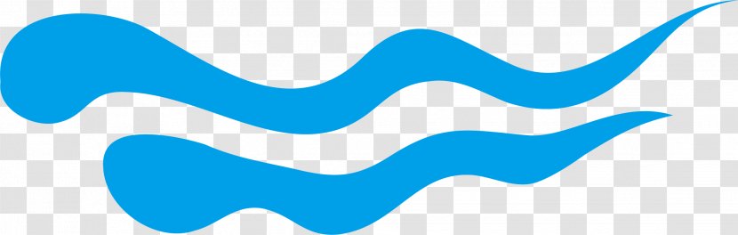 Water Waves - Blue - Text Transparent PNG